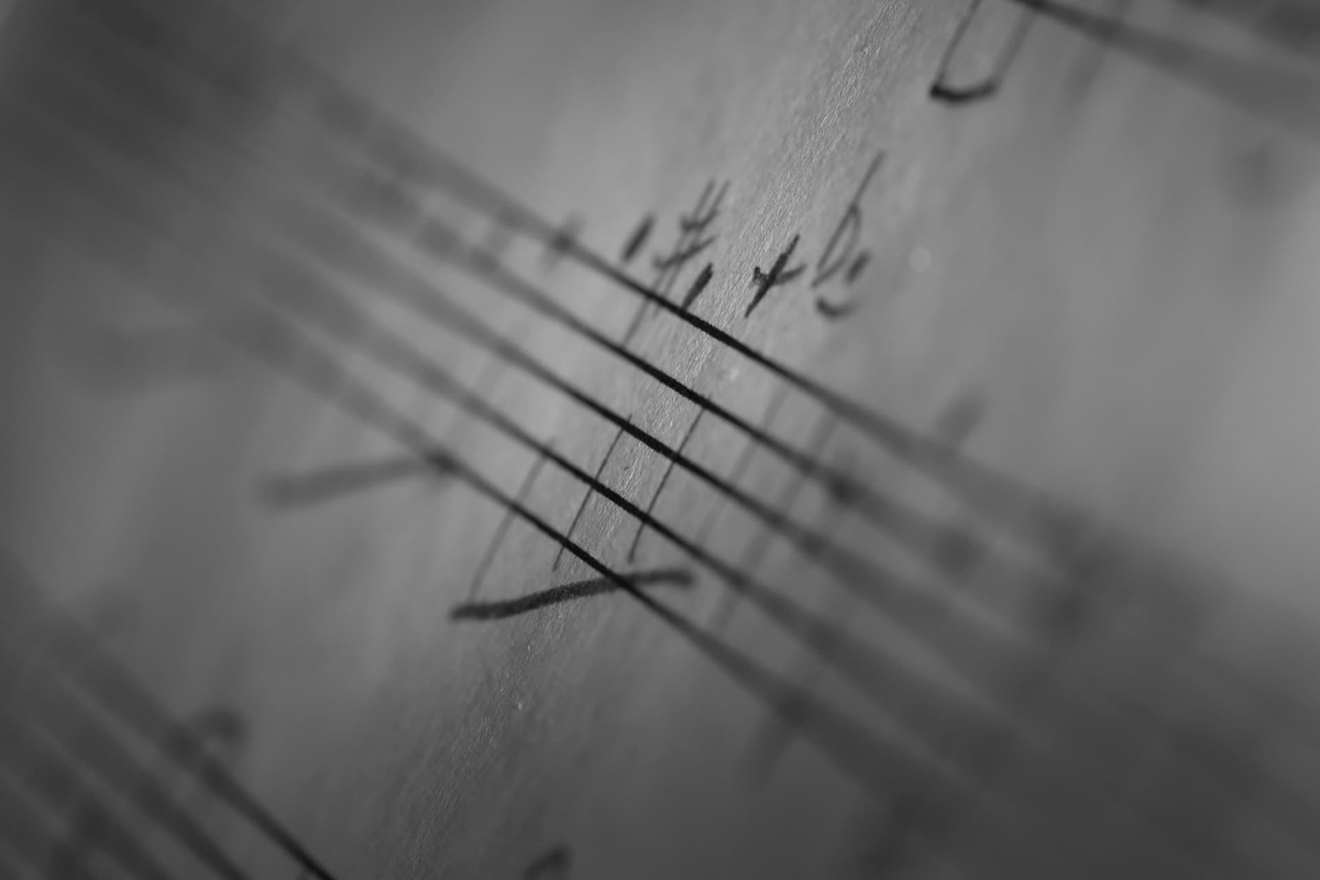 Handwritten musical notation