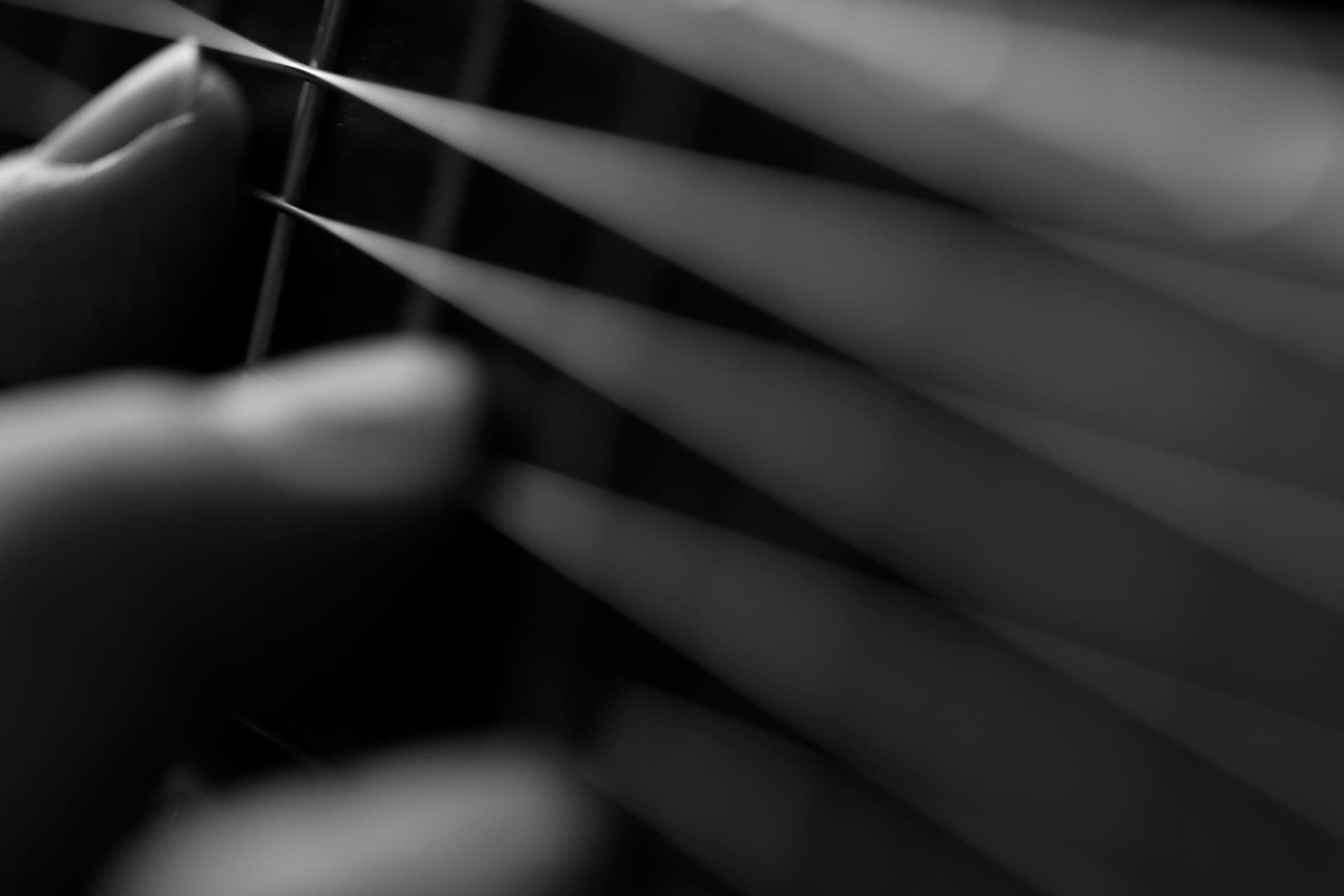 Abstract motion blur of strings